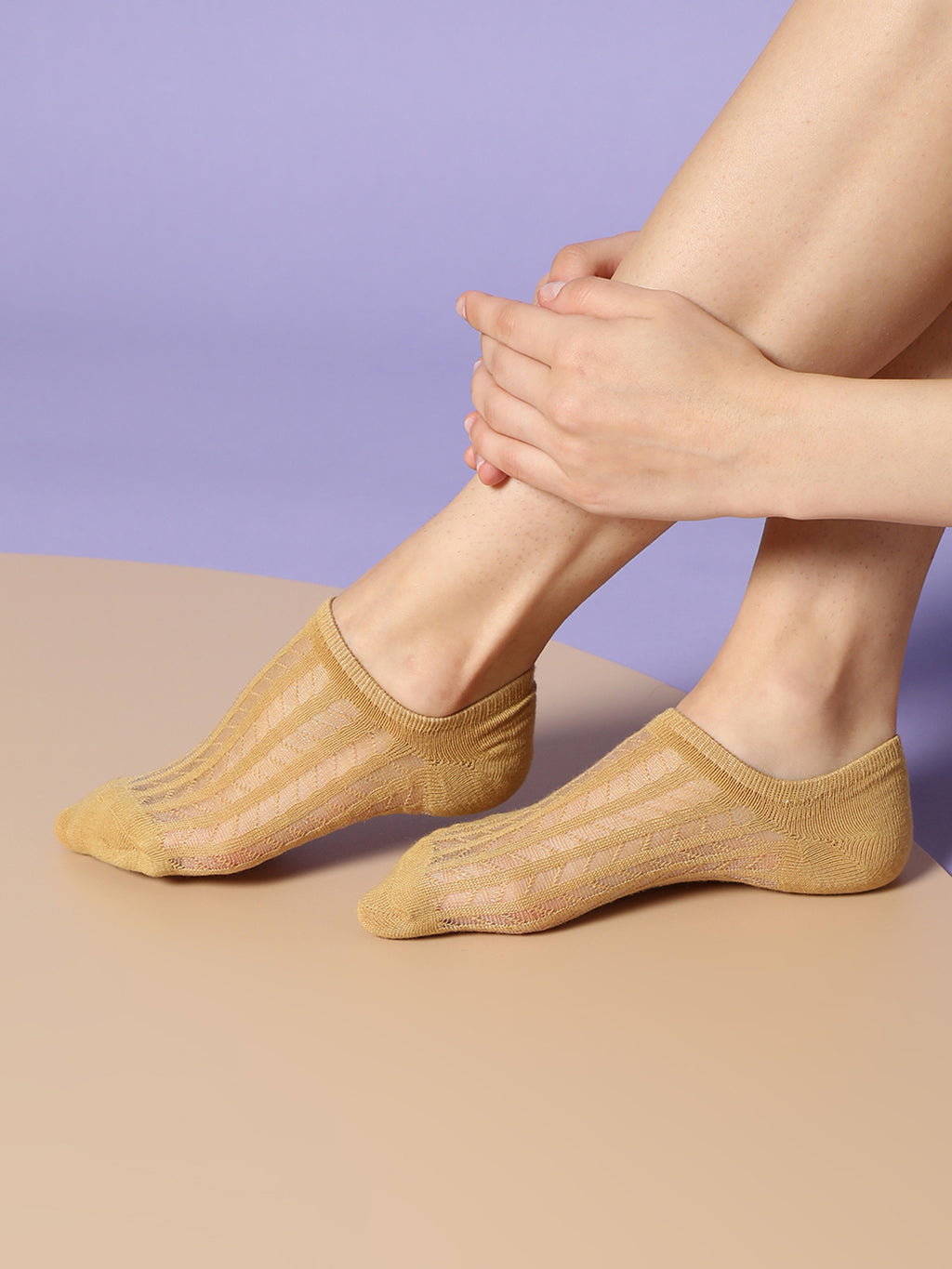 Set Of 5 Striped Ankle Length Socks