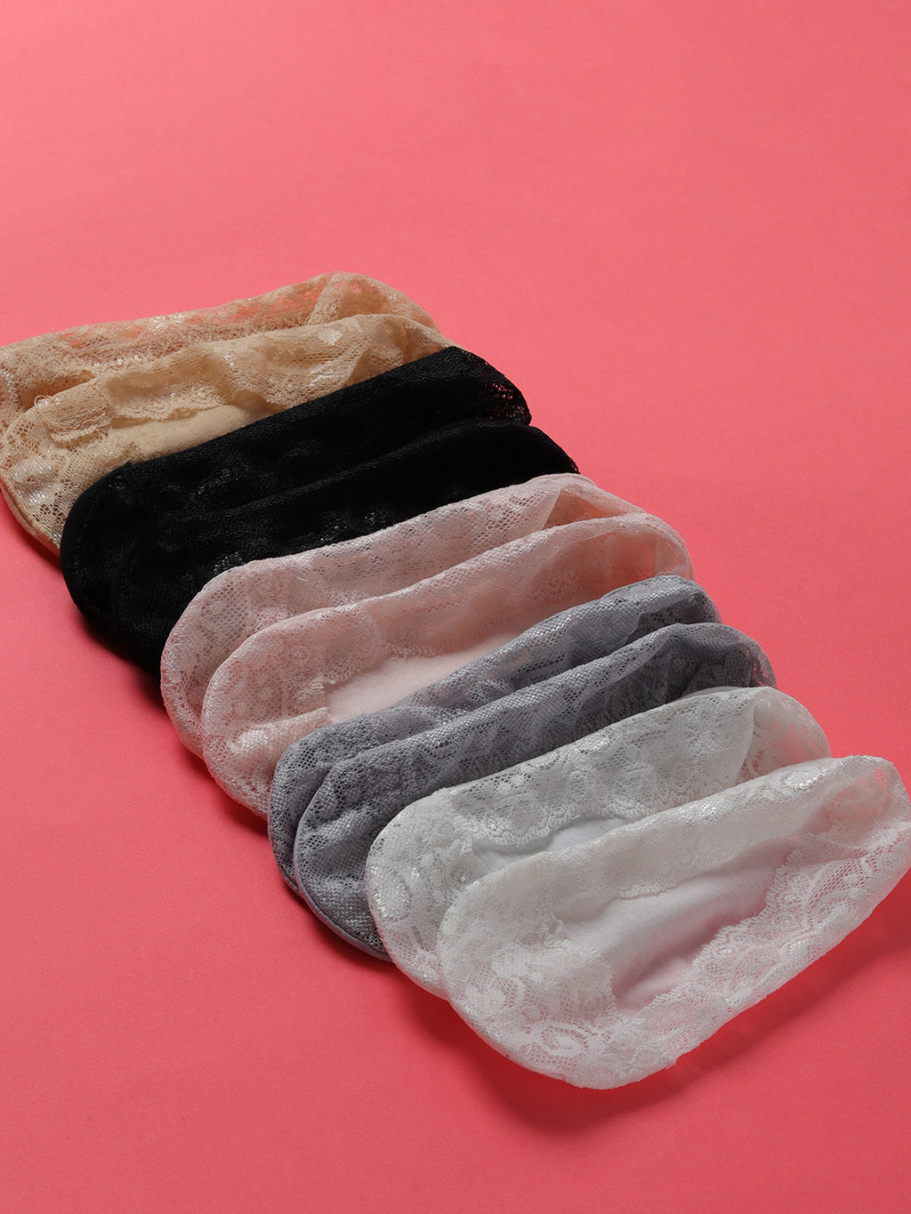 Set Of 5 Textured Ankle Length Socks