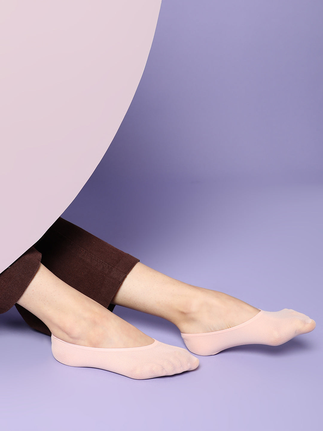 Set Of 3 Solid Ankle Length Socks