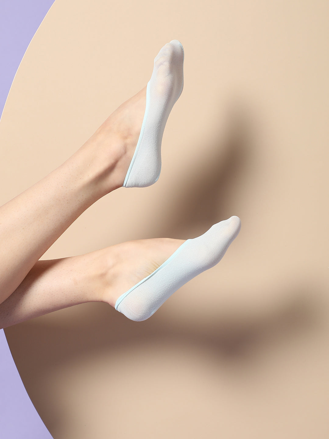 Set Of 3 Solid Pastel Color Ankle Length Socks