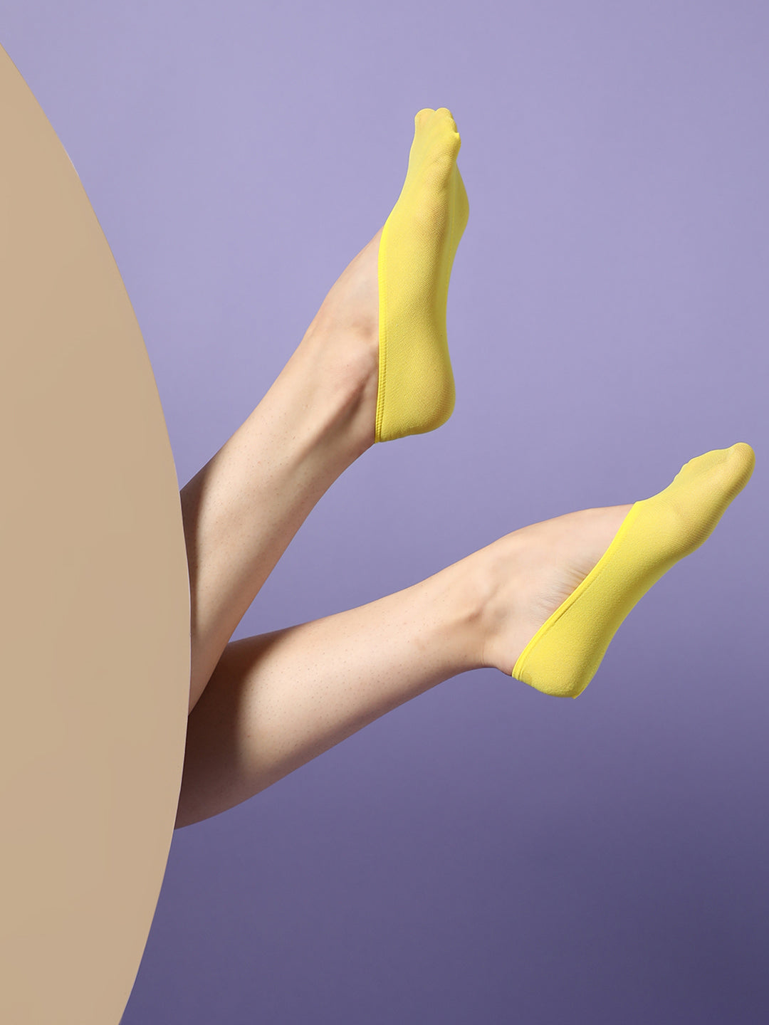 Set Of 3 Solid Ankle Length Socks