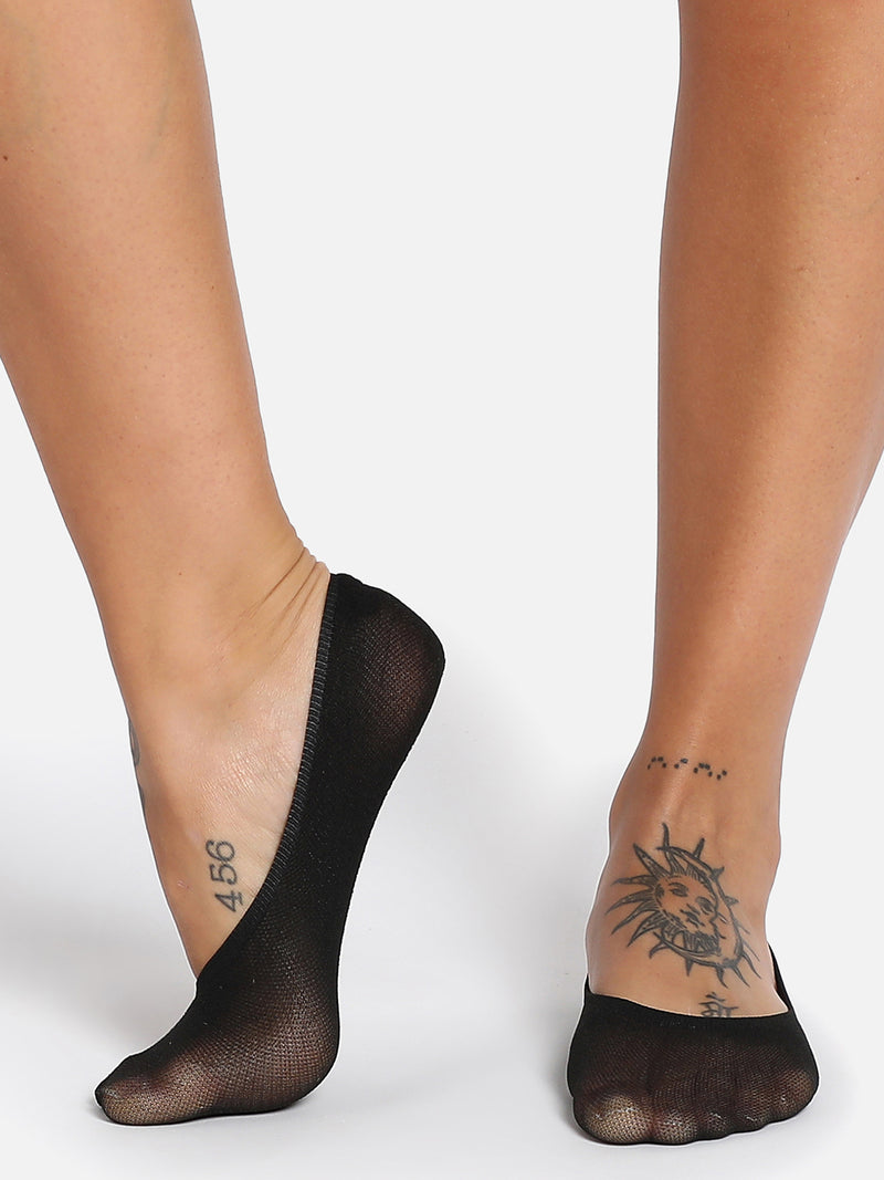 Set Of 3 Solid Ankle Length Socks