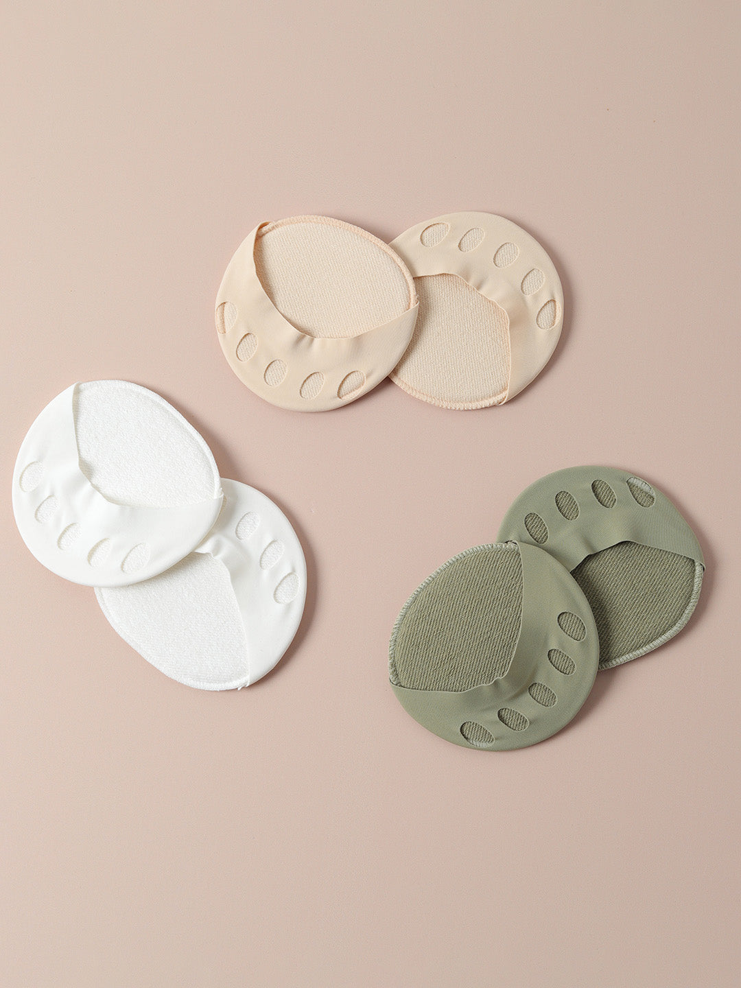 Set Of 3 Solid Ankle Length Socks