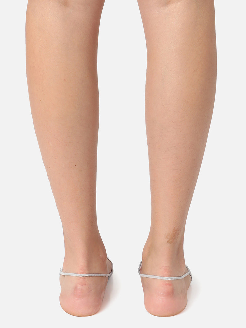 Set Of 3 Transparent Textured Socks
