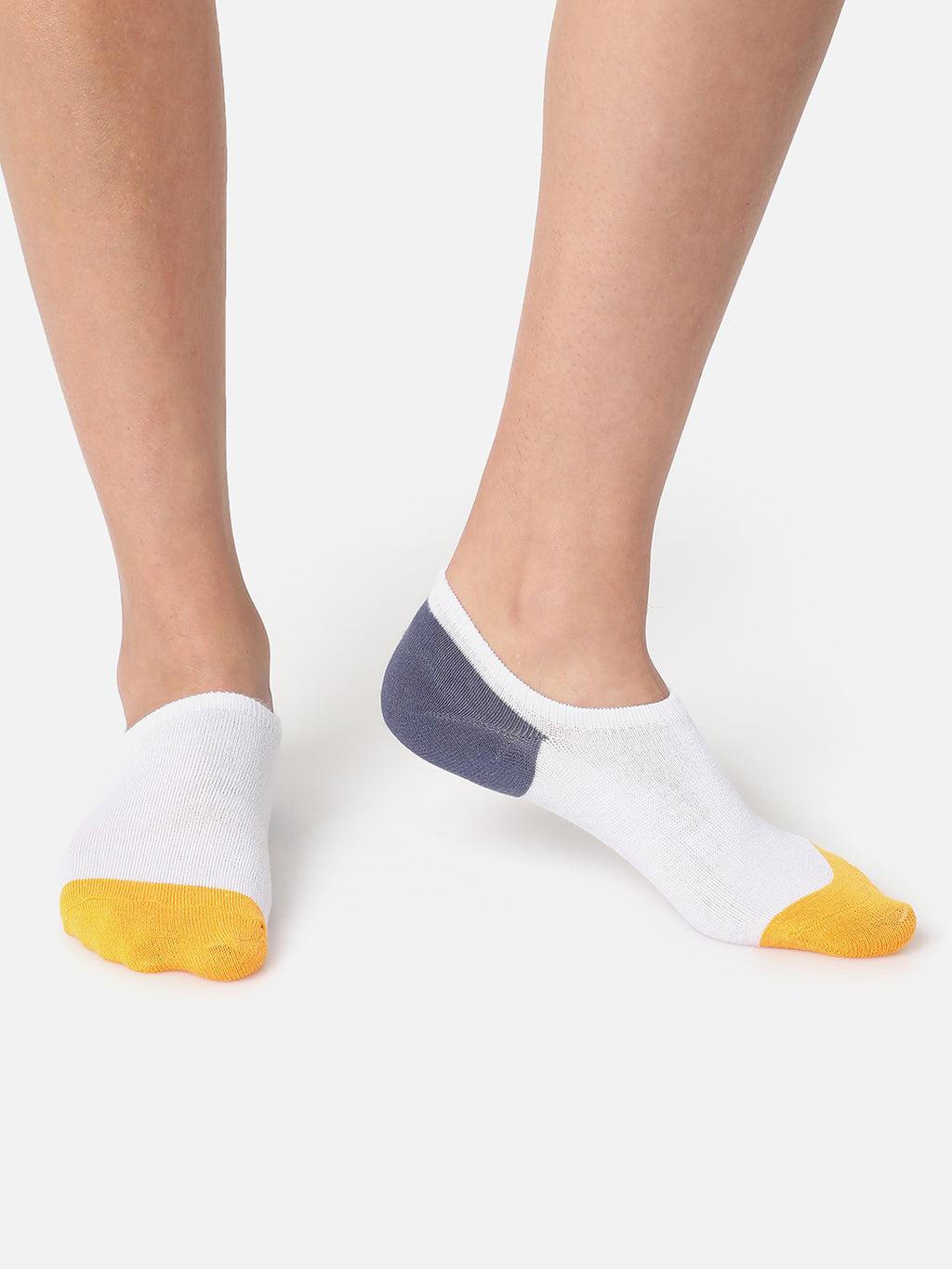 SET OF 5 COLOR BLOCKED ANKLE LENGTH SOCKS