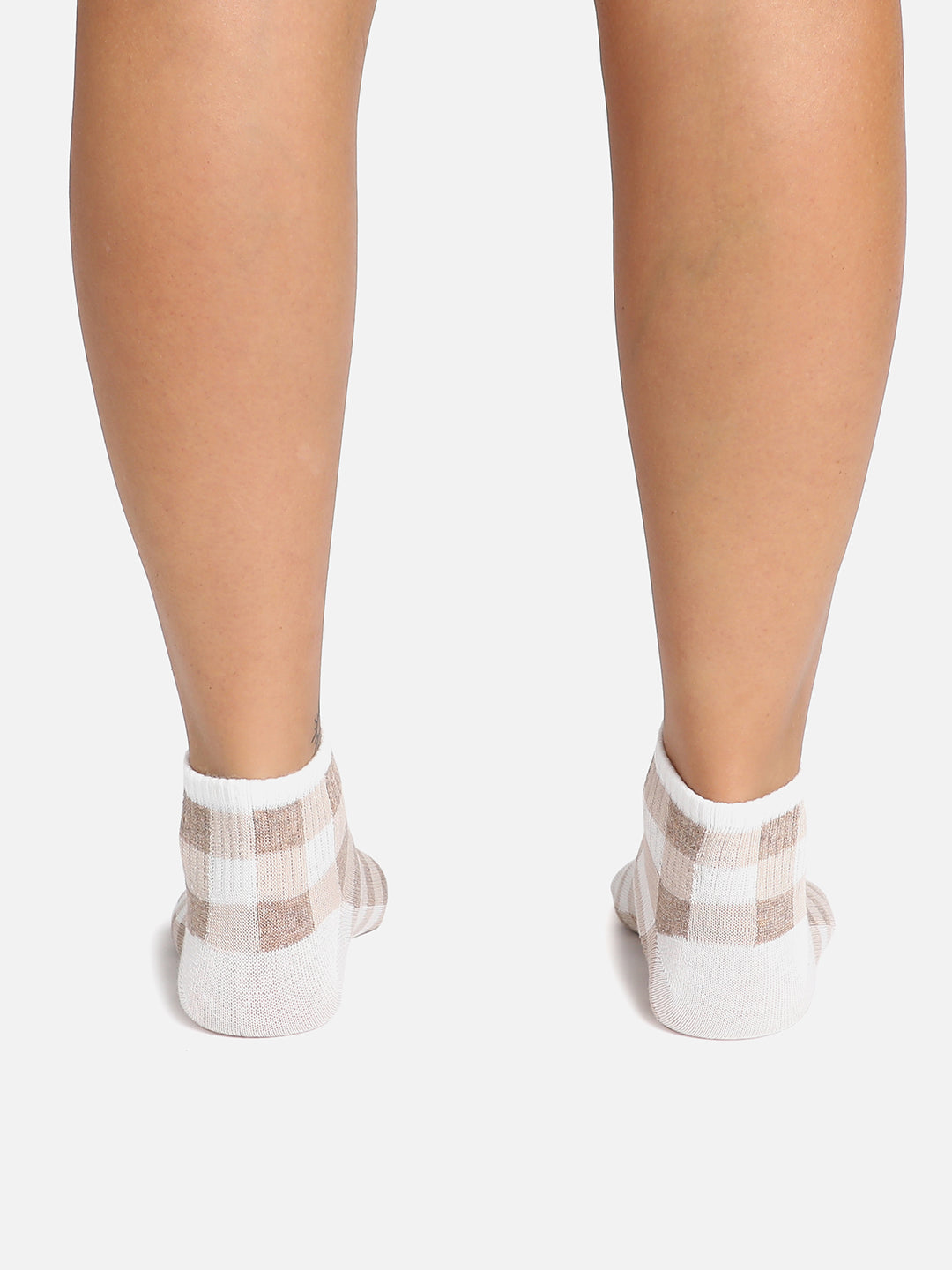Set Of 4 Printed Ankle Length Socks