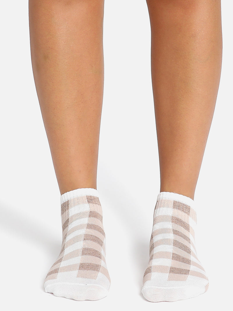 SET OF 3 PRINTED ANKLE LENGTH SOCKS