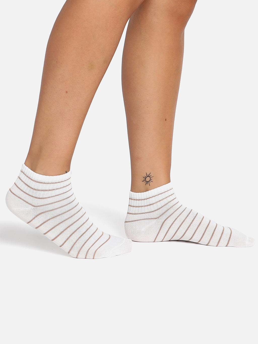 Set Of 2 Printed Ankle Length Socks