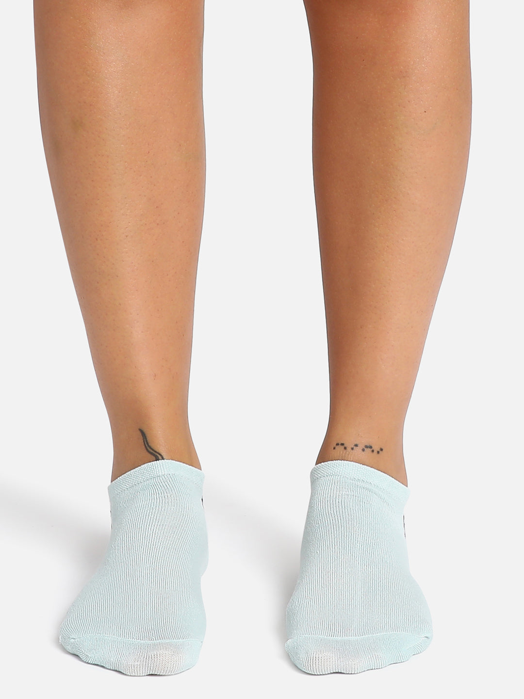 Set Of 3 Solid Ankle Length Socks