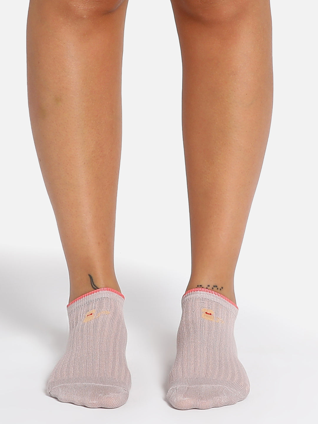 Set Of 3 Cute Snkle Length Socks
