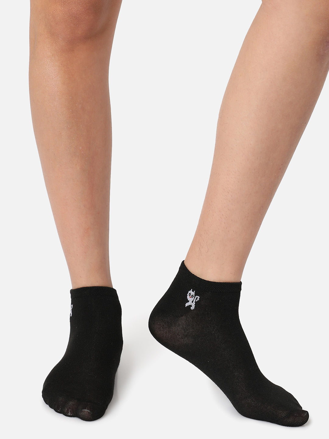 Set Of 2 Cute Snkle Length Socks