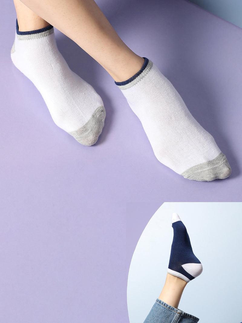 Set Of 2 Cute Snkle Length Socks