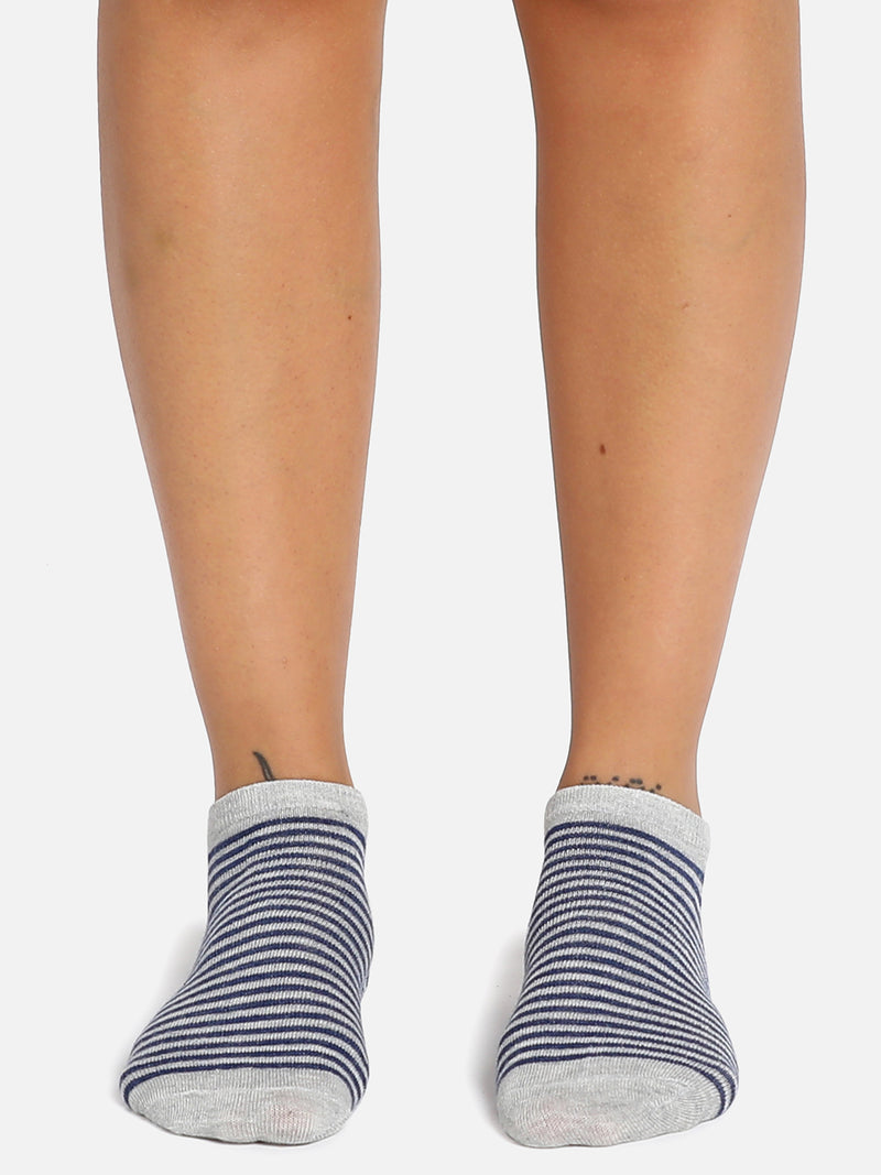 Set Of 3 Cute Snkle Length Socks