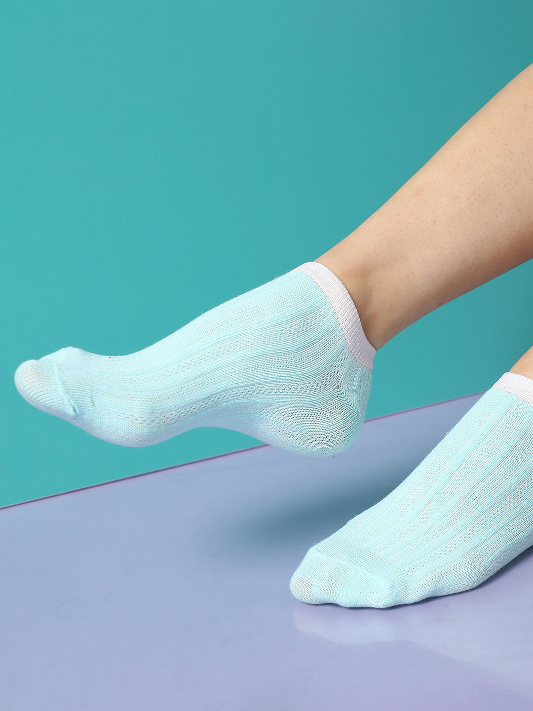 Set Of 5 Solid Ankle Length Socks