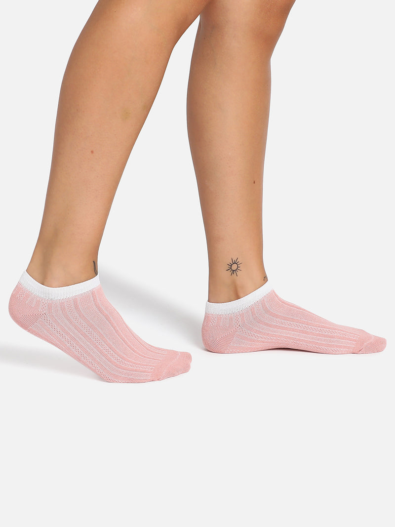 Set Of 5 Solid Ankle Length Socks