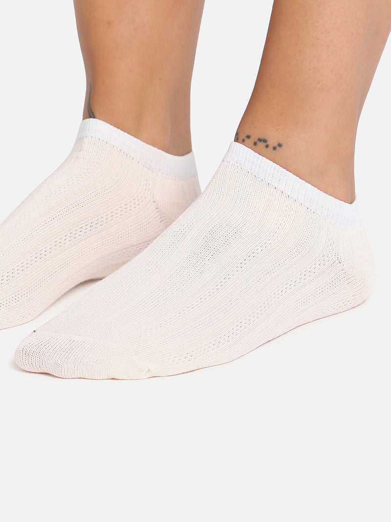 Set Of 3 Printed Ankle Length Socks