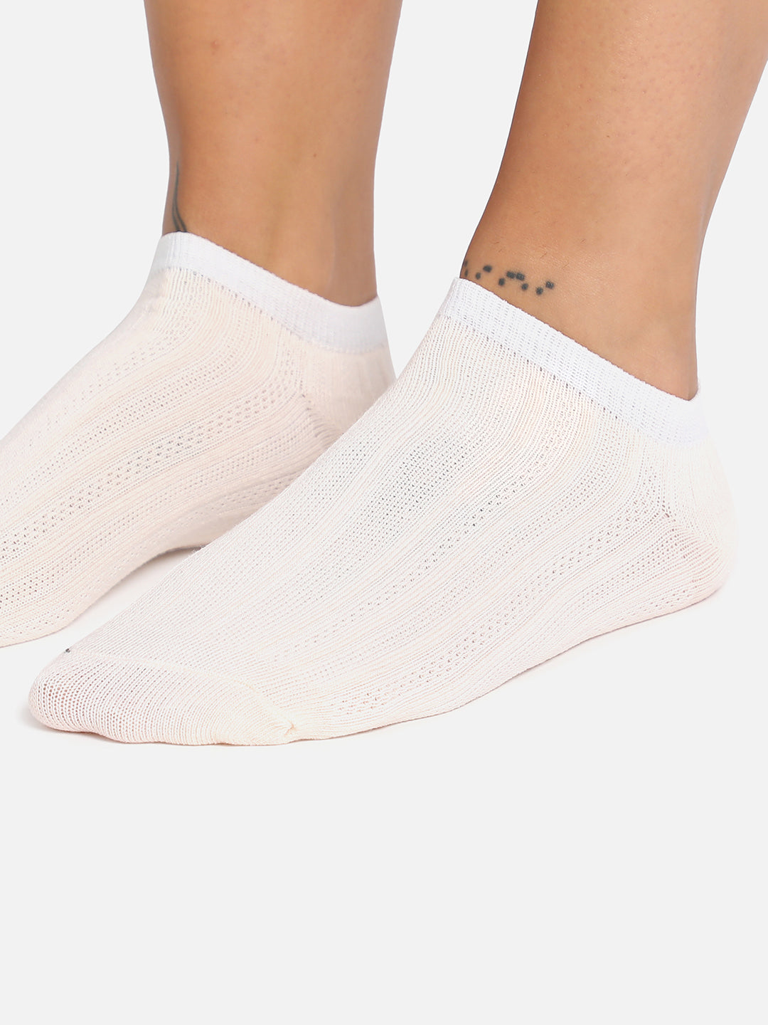 Set Of 3 Printed Ankle Length Socks