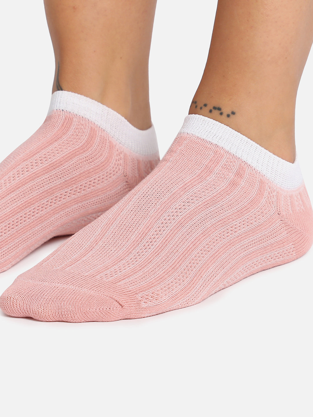 Set Of 3 Printed Ankle Length Socks