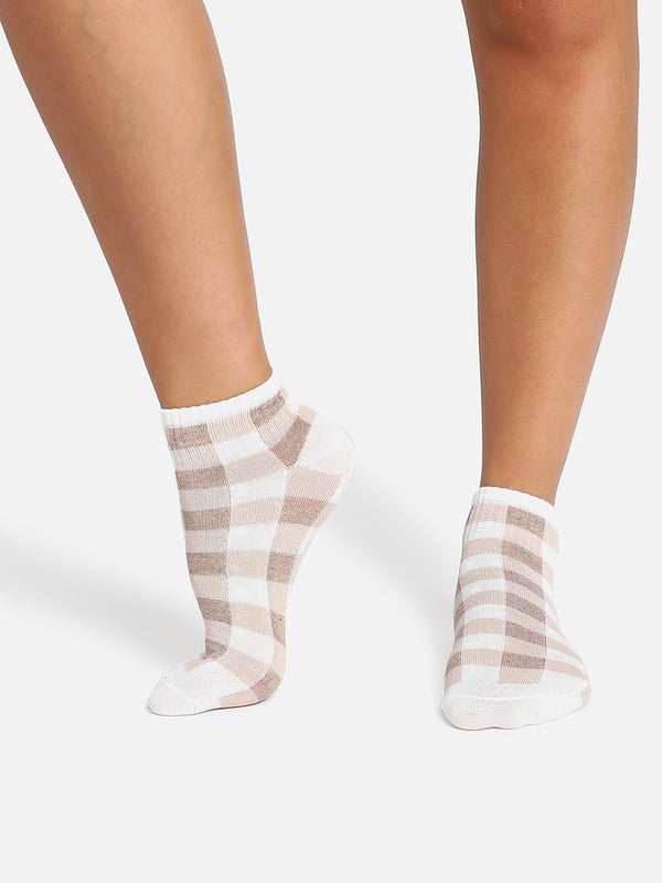 SET OF 3 PRINTED ANKLE LENGTH SOCKS