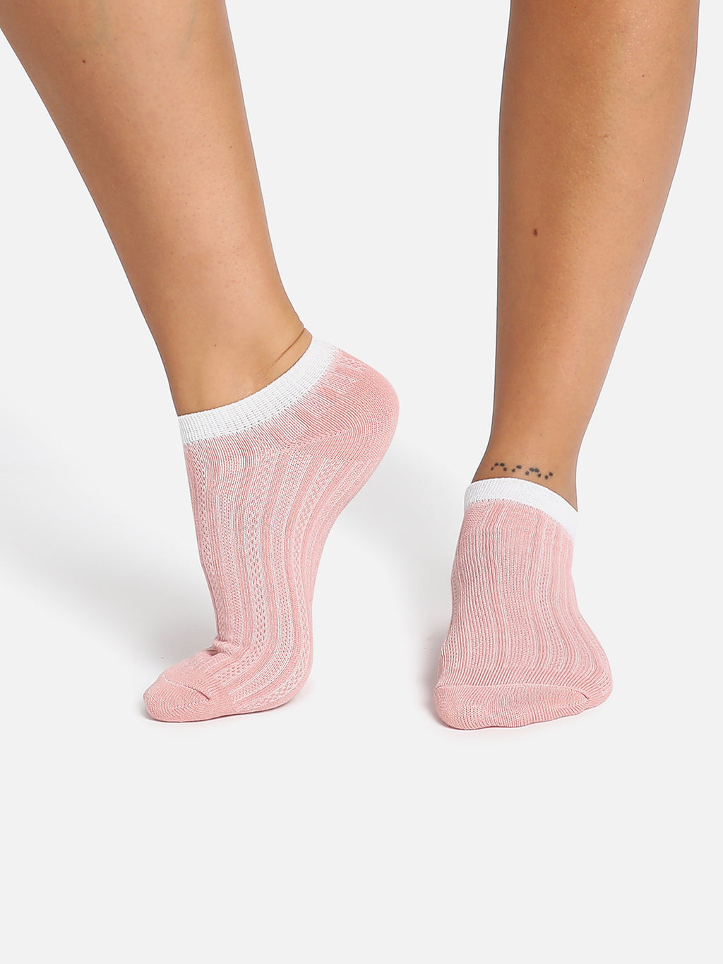 Set Of 3 Printed Ankle Length Socks
