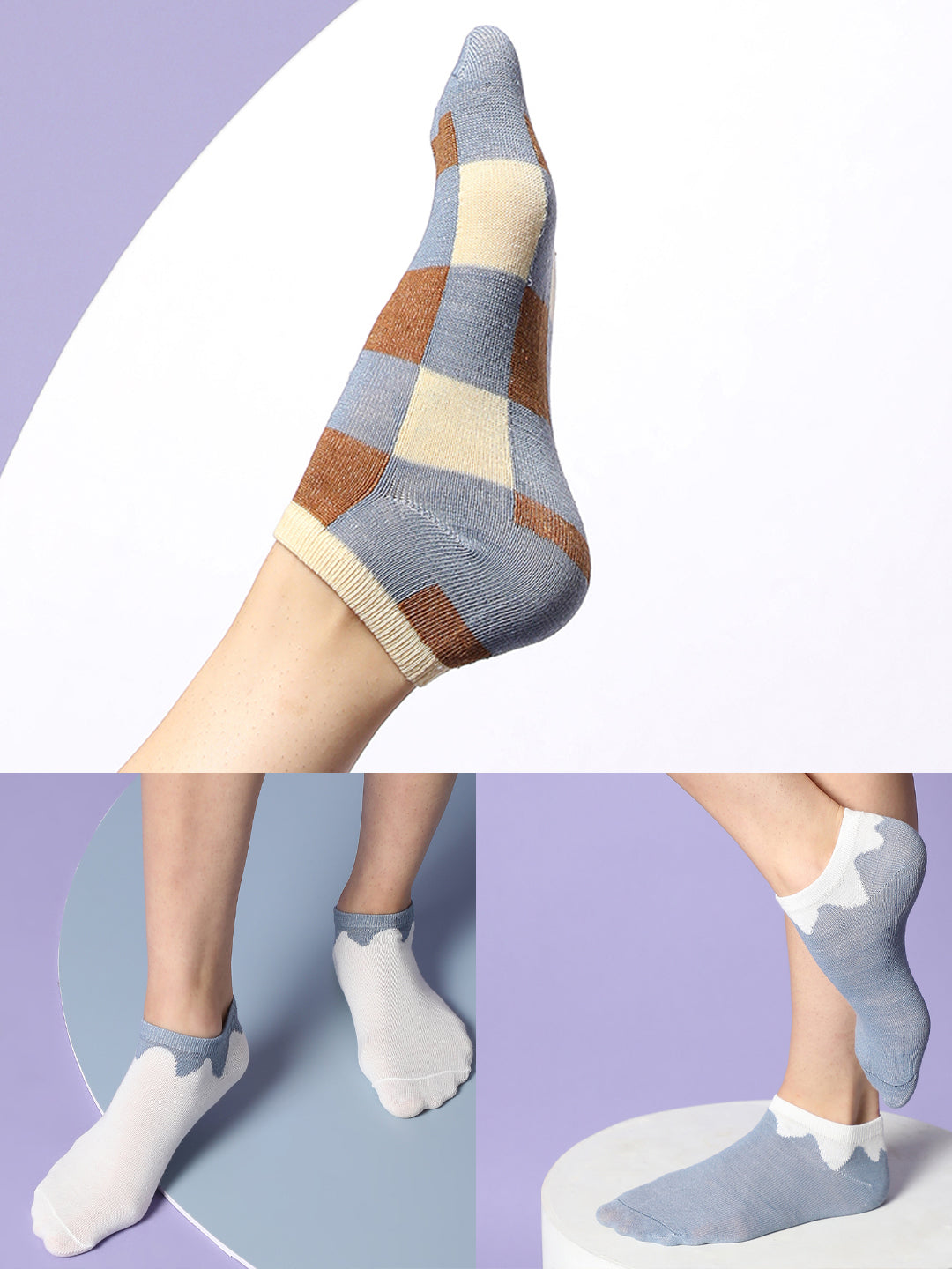 Set Of 5 Cute Ankle Legth Socks