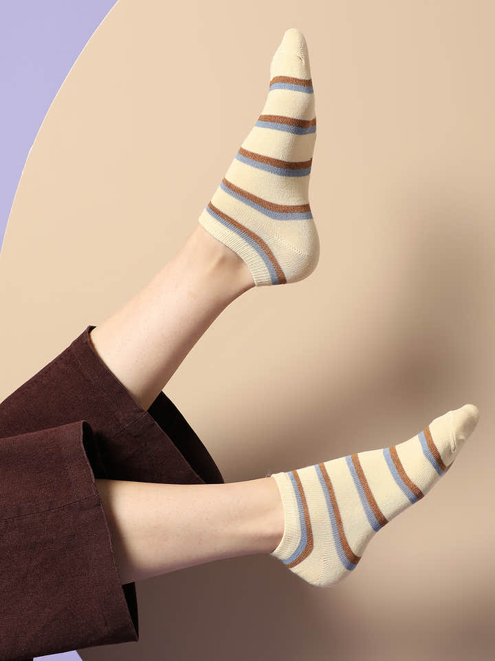 Set Of 4 Cute Ankle Length Socks