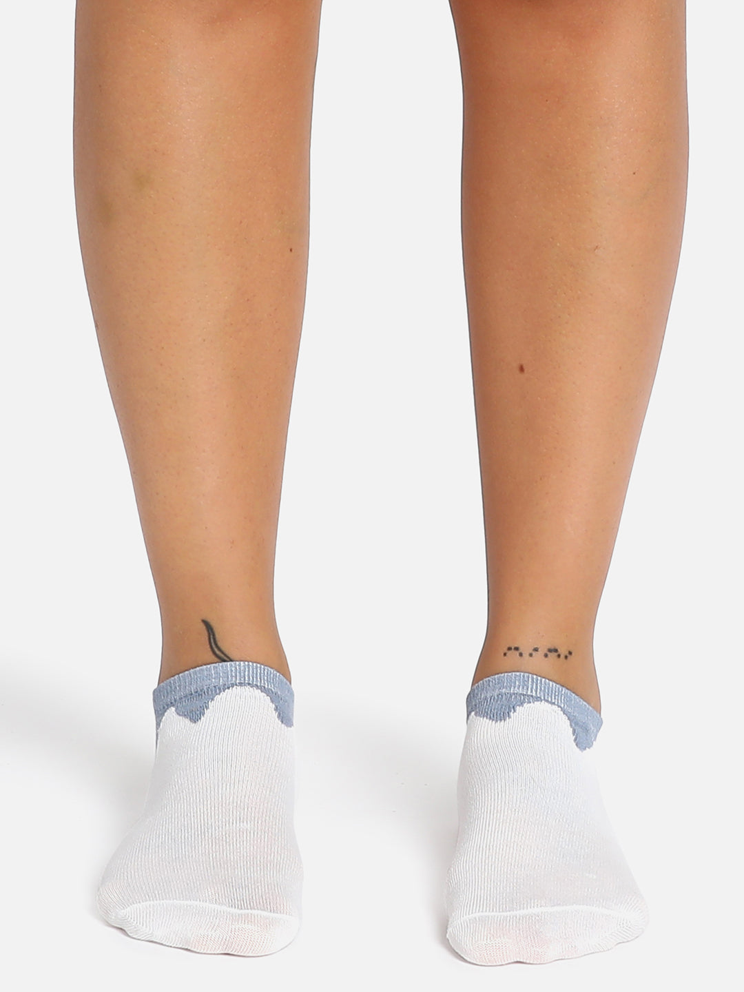 Set Of 3 Solid Ankle Length Socks