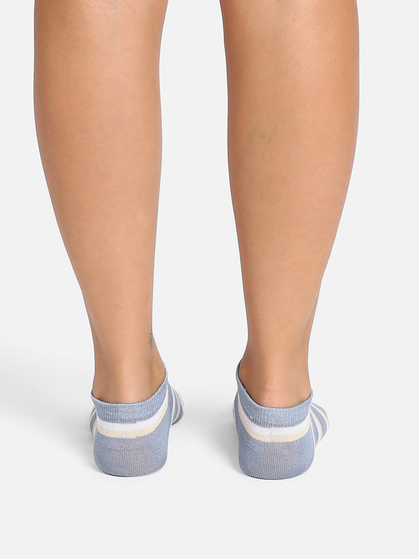 Set Of 4 Striped Ankle Length Socks