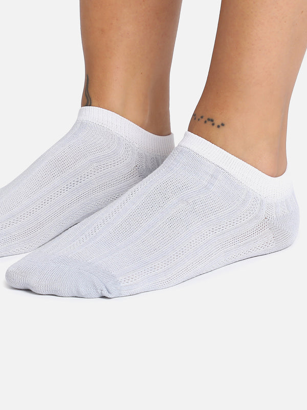 Set Of 3 Nude Ankle Length Socks