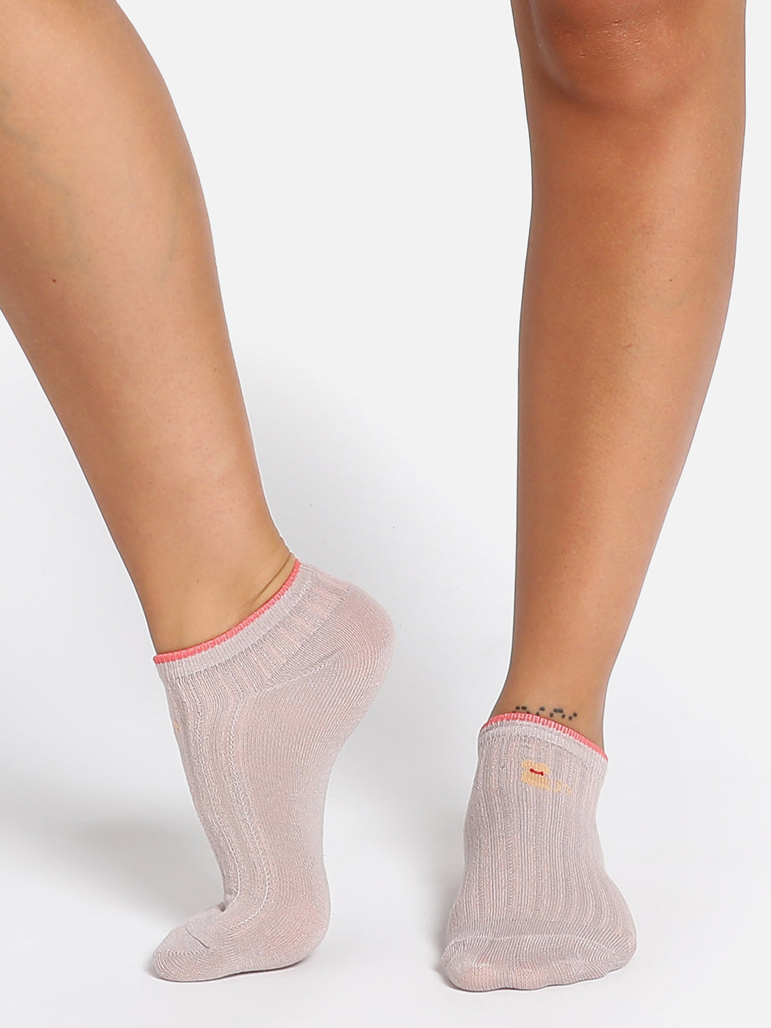 Set Of 5 Solid Ankle Length Socks