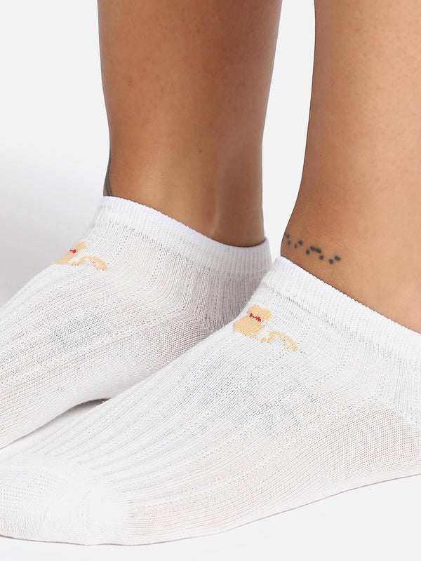 SET OF 3 WHITE ANKLE LENGTH SOCKS