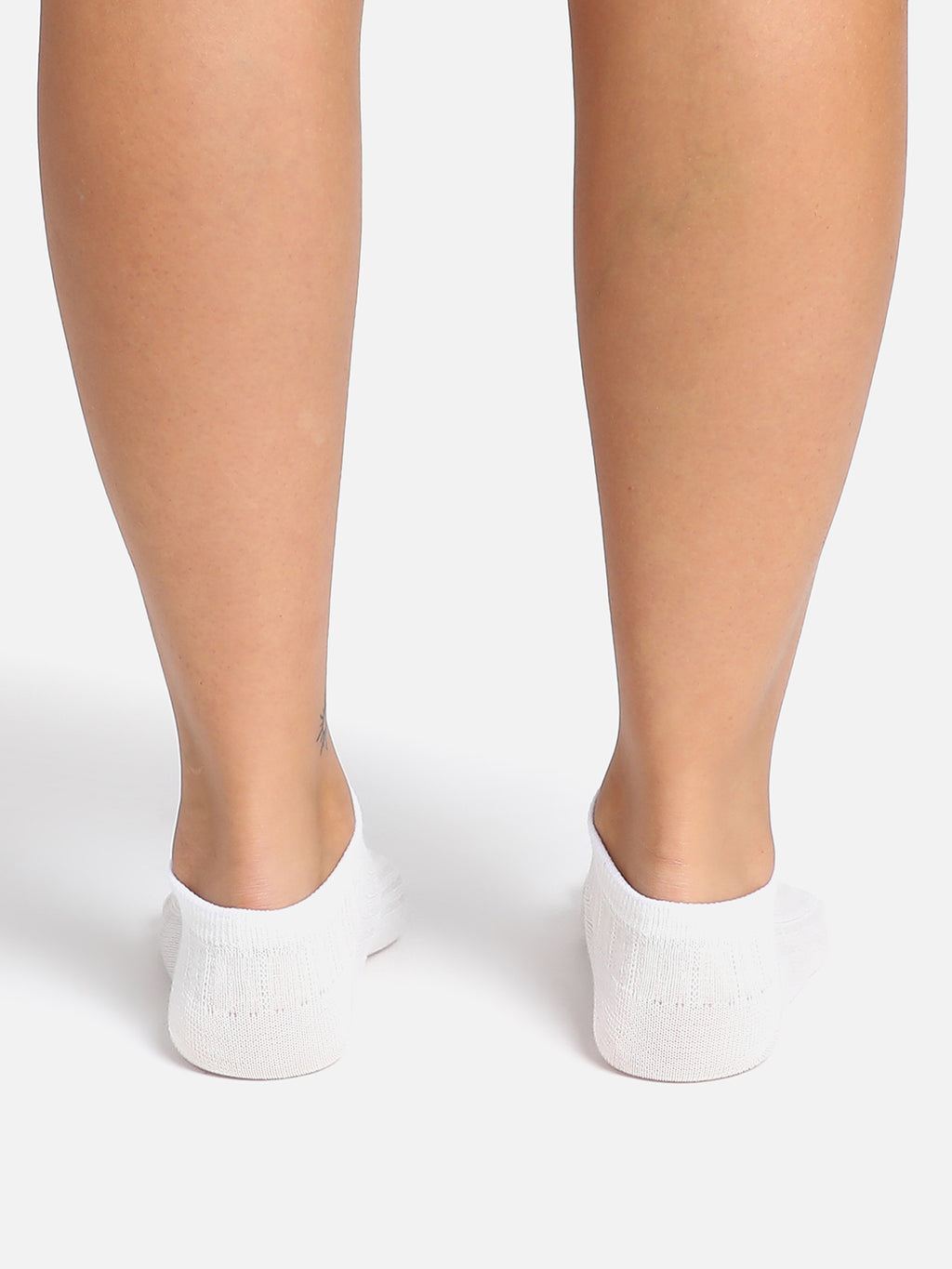 Set Of 2 White Ankle Length Socks