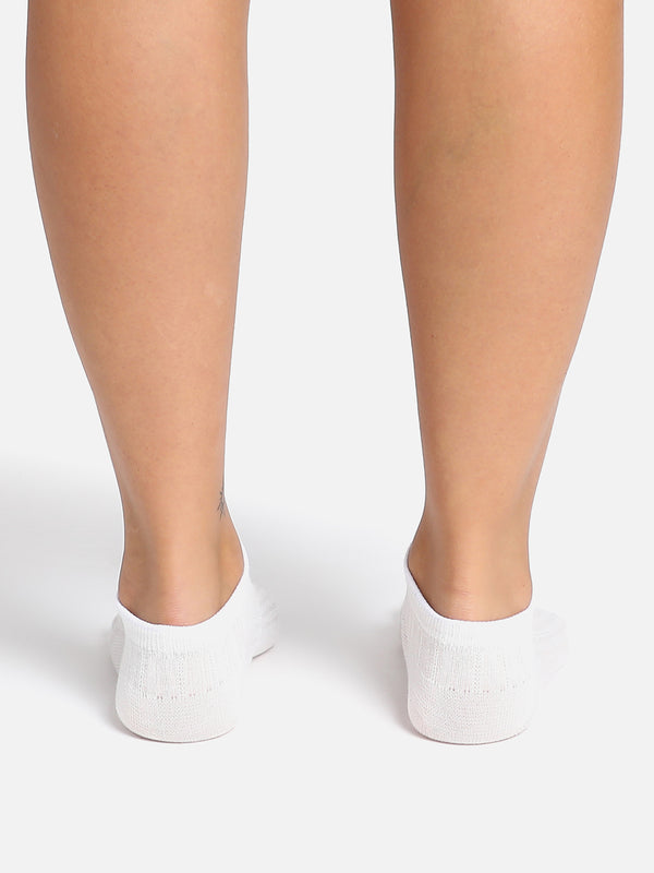 Set Of 2 White Ankle Length Socks