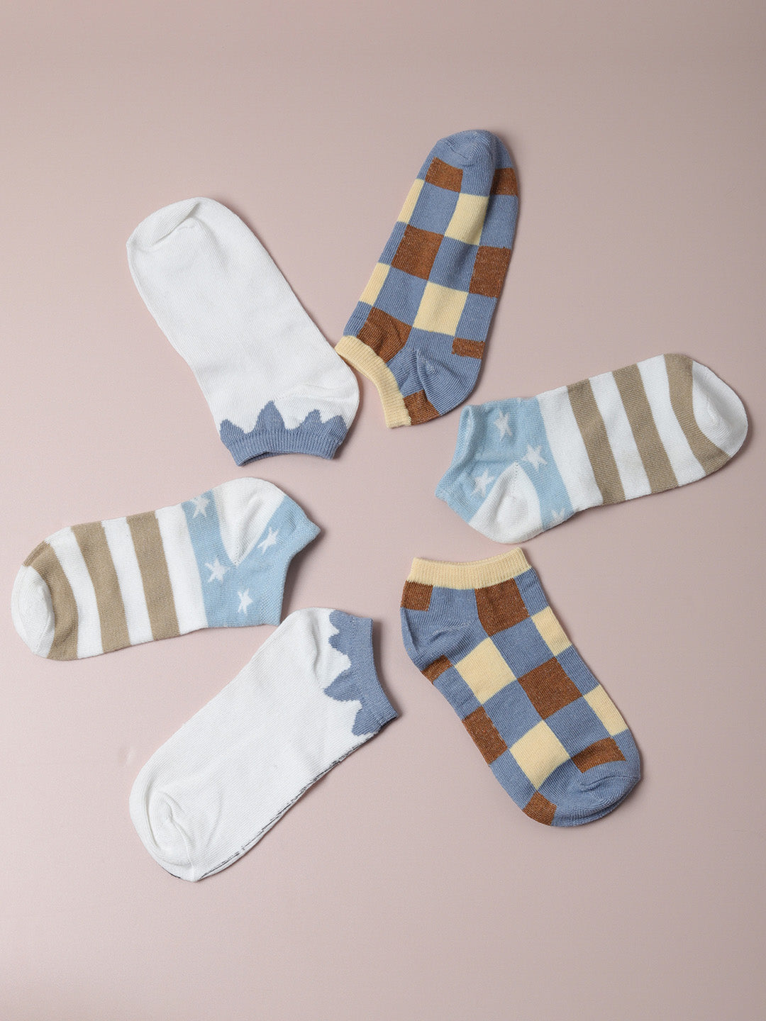 Set Of 5 Cute Ankle Legth Socks