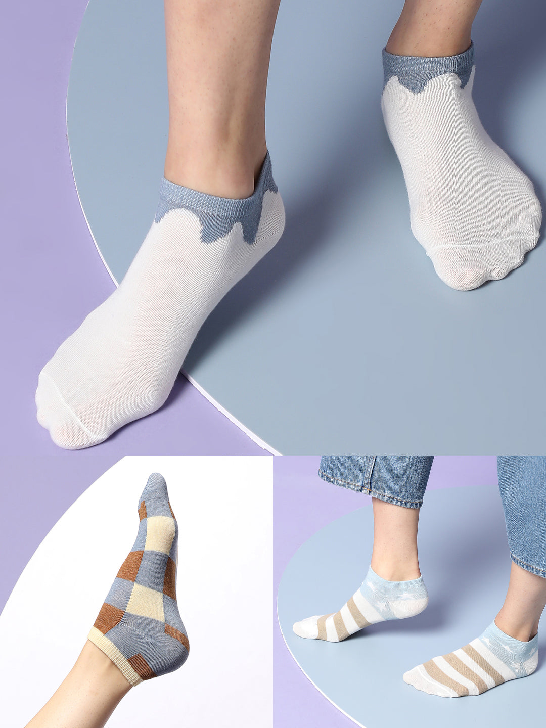 Set Of 5 Cute Ankle Legth Socks