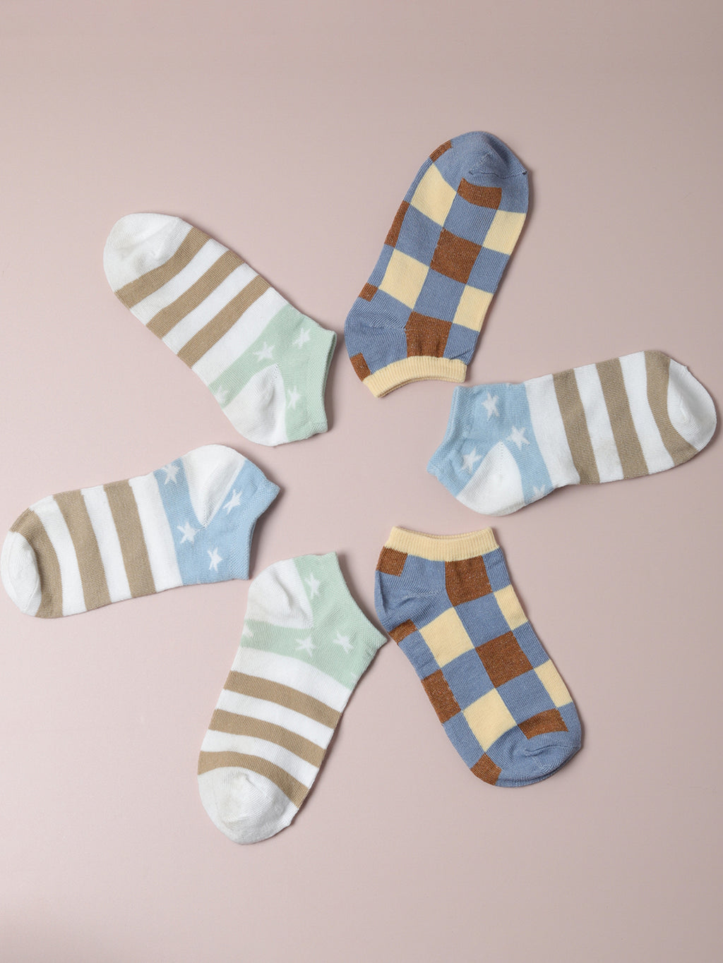 Set Of 5 Cute Ankle Legth Socks