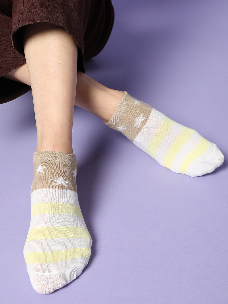 Set Of 4 Cute Ankle Legth Socks