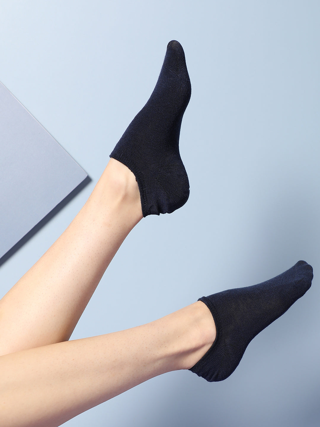 Set Of 5 Solid Ankle Length Socks