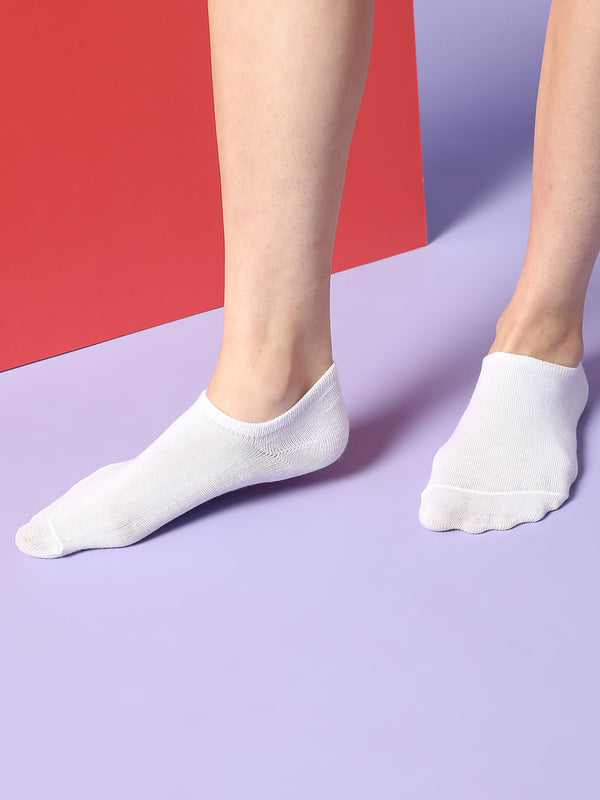 Set Of 5 Solid Ankle Length Socks
