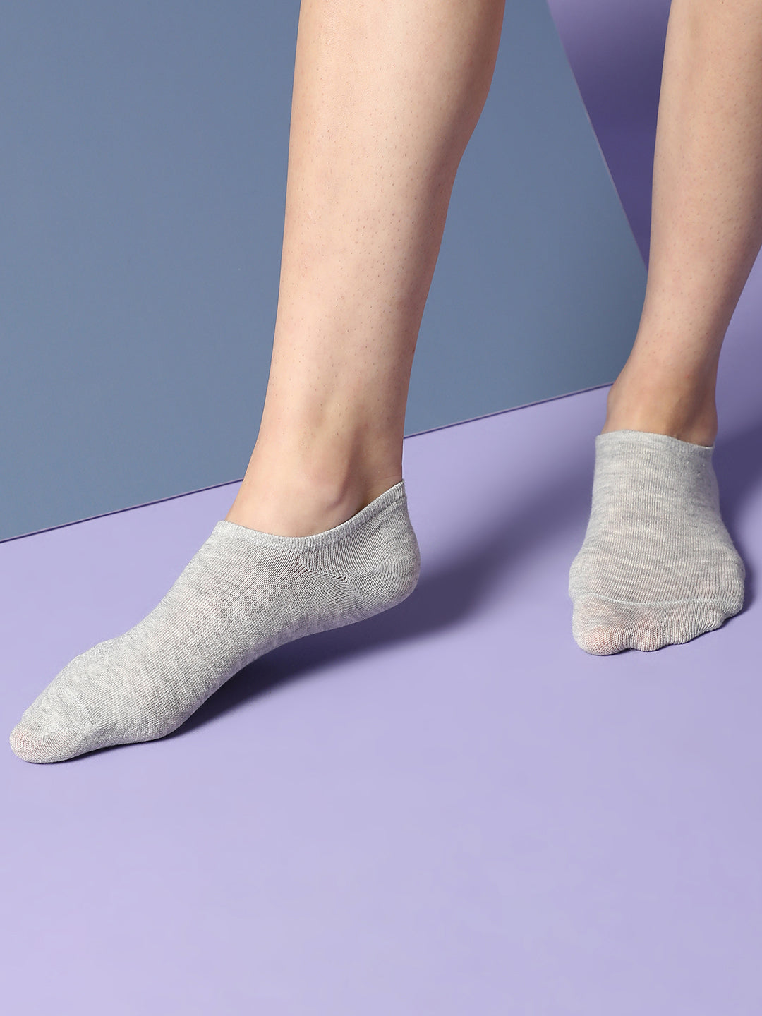 Set Of 5 Solid Ankle Length Socks