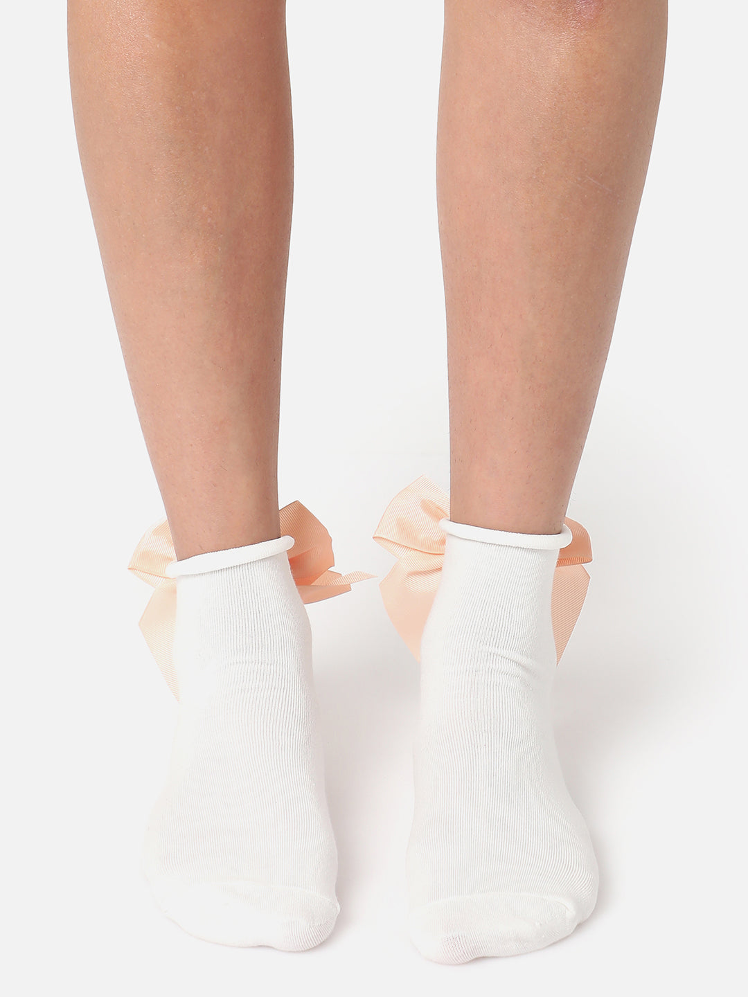 Set Of 2 Bow Ankle Length Socks