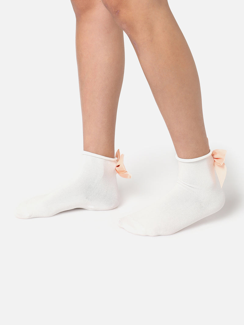 Set Of 2 Bow Ankle Length Socks