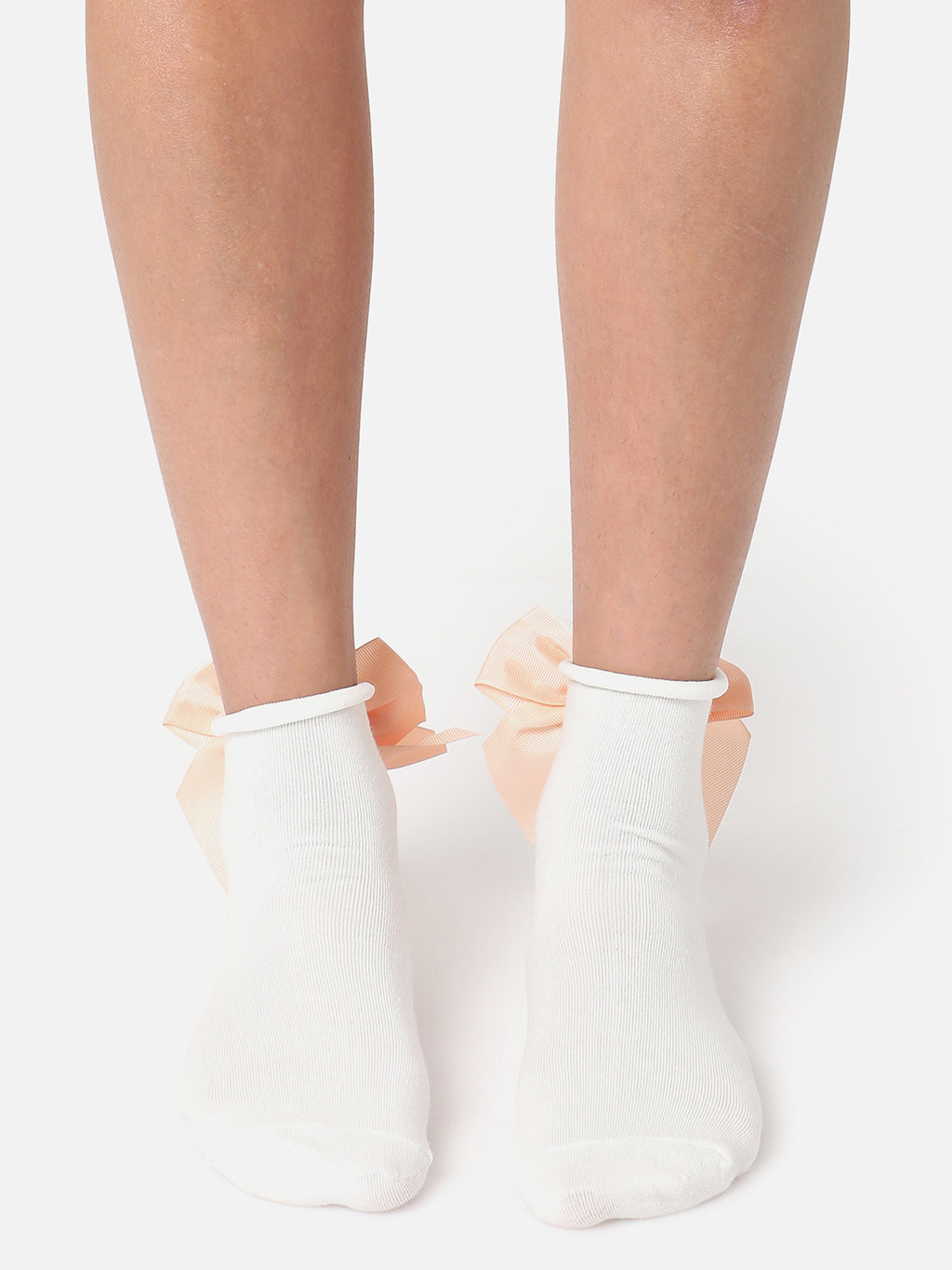 Set Of 2 Bow Ankle Length Socks
