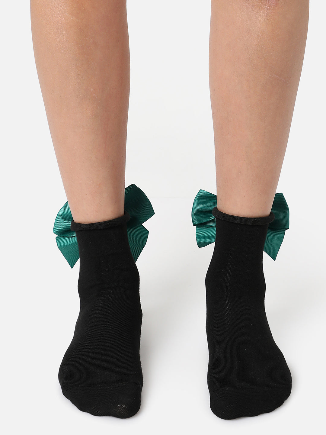Set Of 2 Bow Ankle Length Socks
