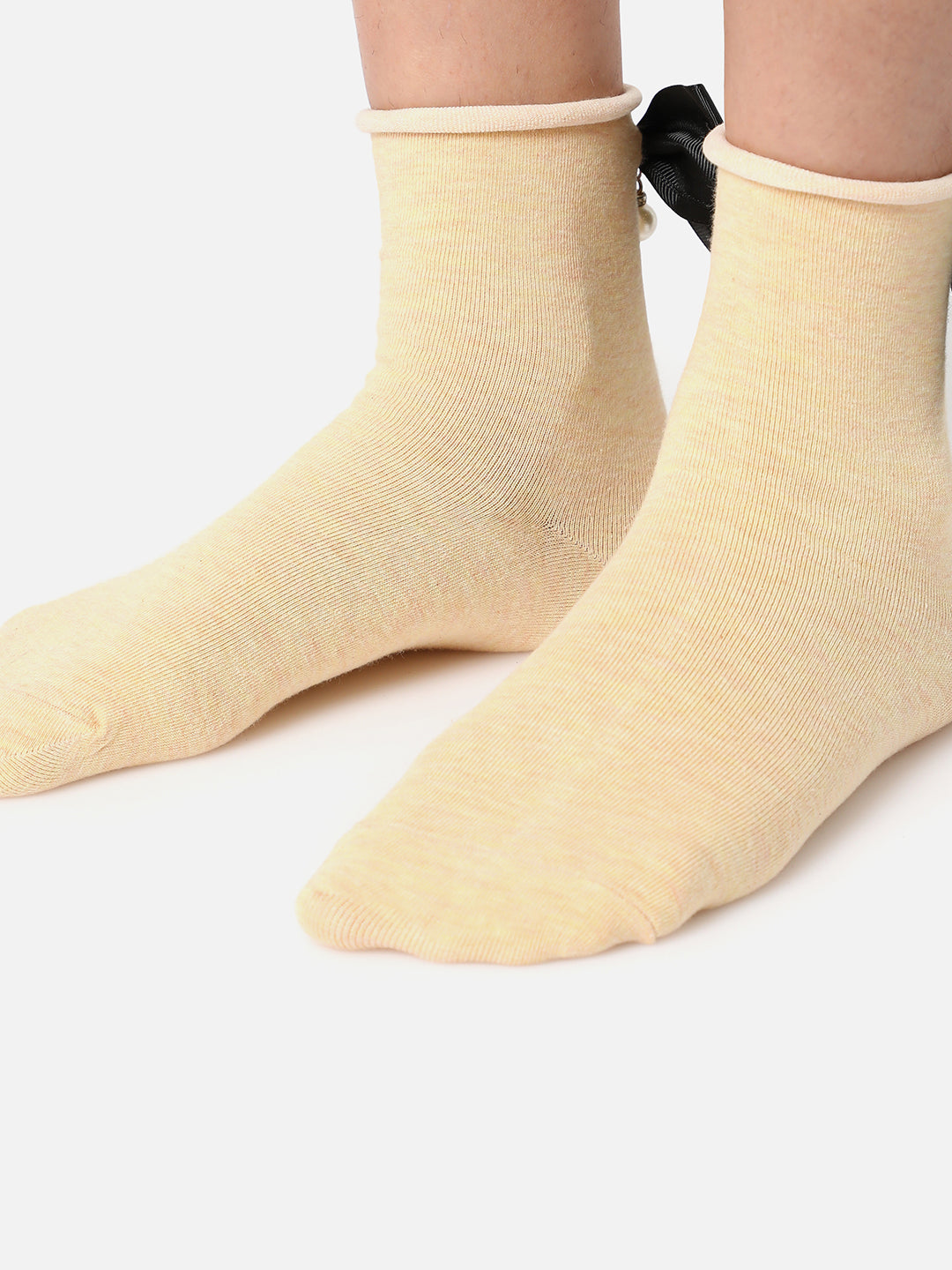 Set Of 3 Bow Ankle Length Socks