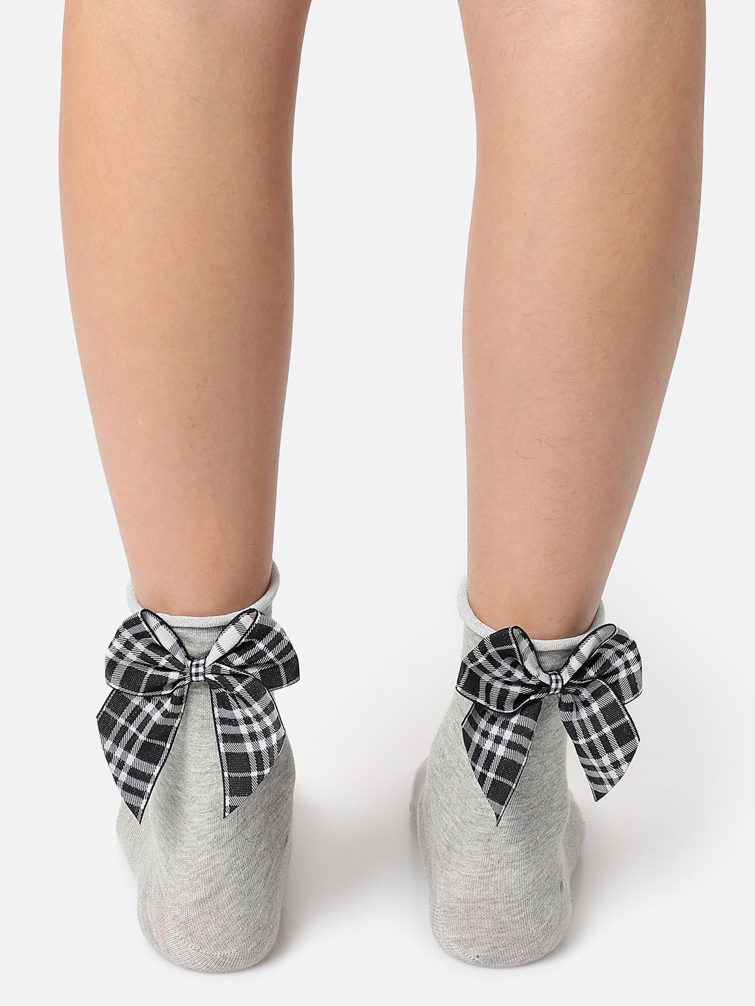 Set Of 2 Bow Ankle Length Socks