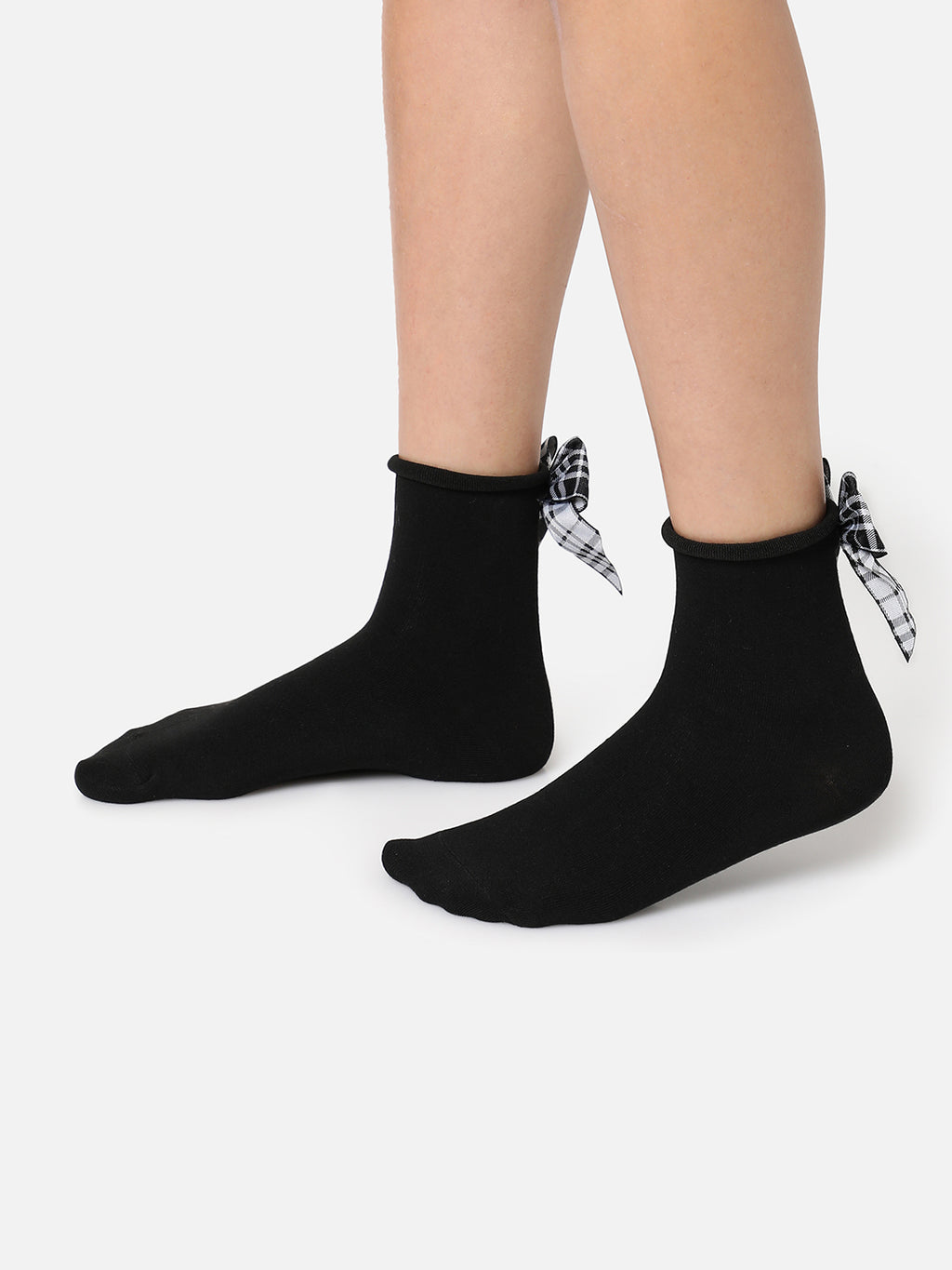 Set Of 2 Bow Ankle Length Socks