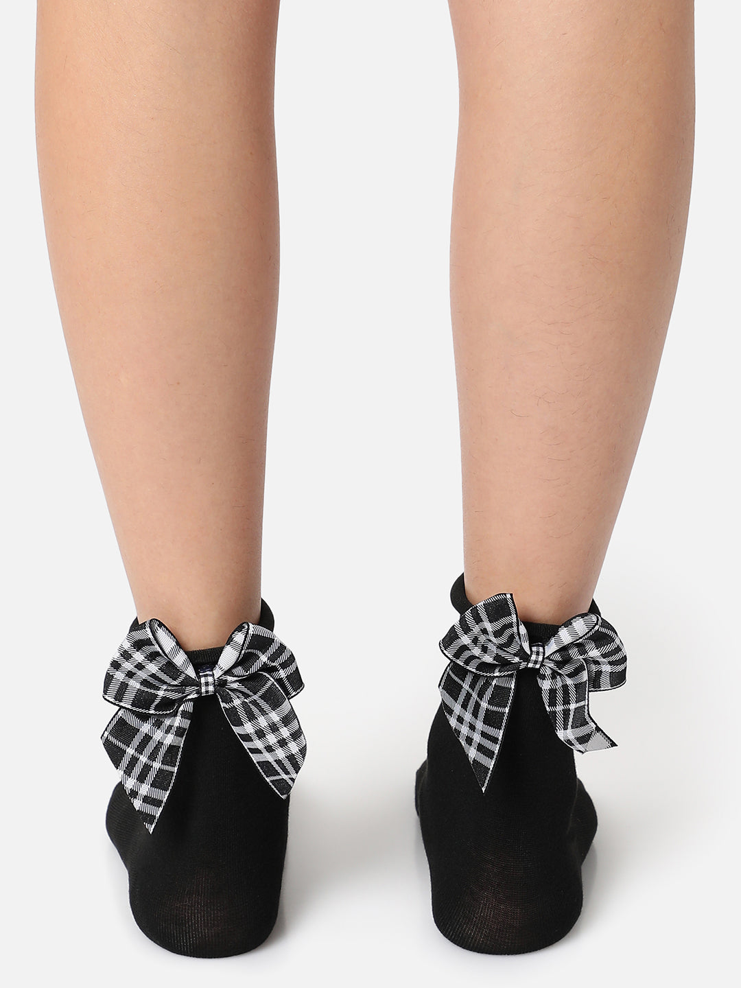 SET OF 2 BOW ANKLE LENGTH SOCKS