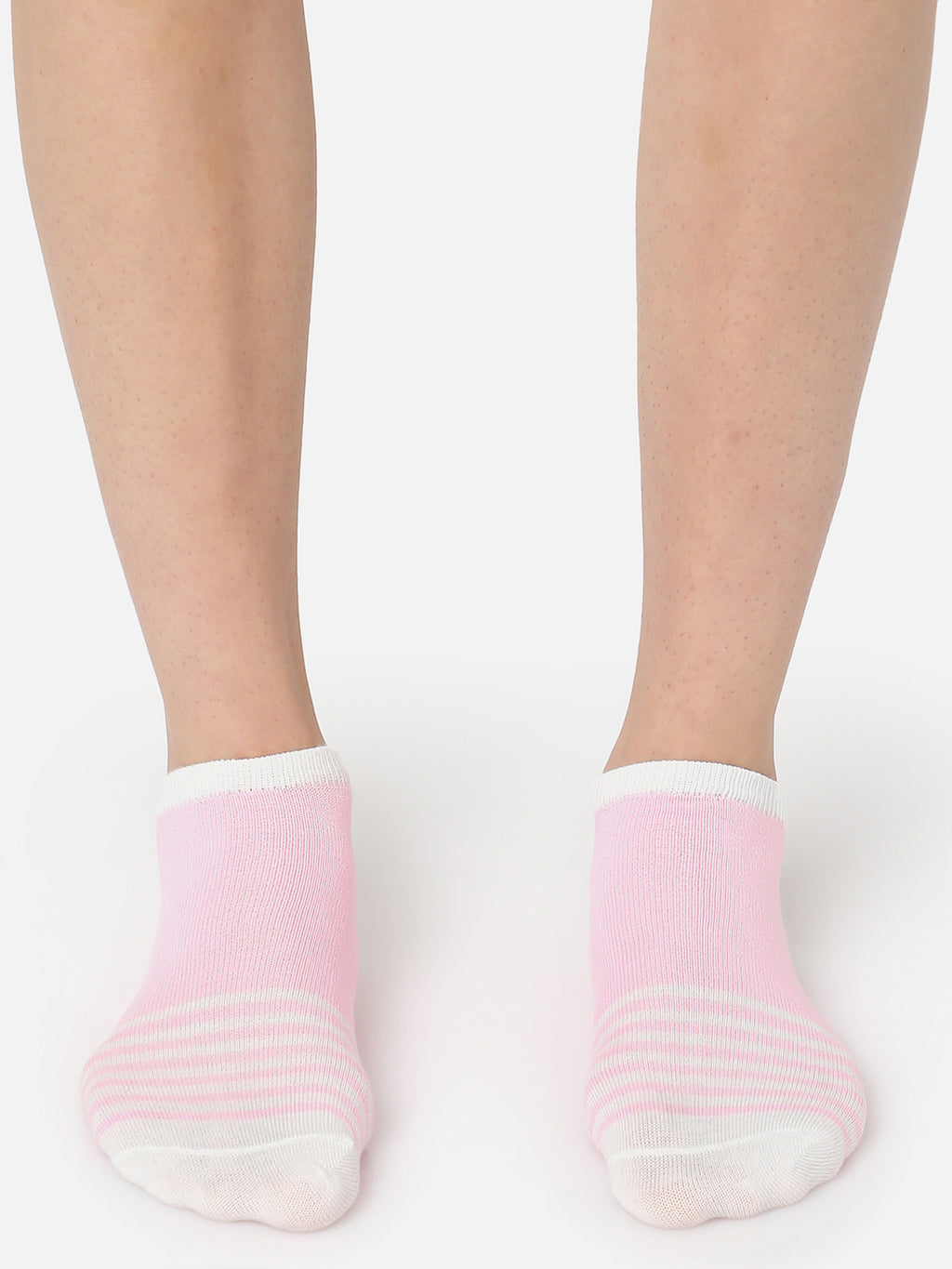 Set Of 5 Color Blocked Ankle Length Socks