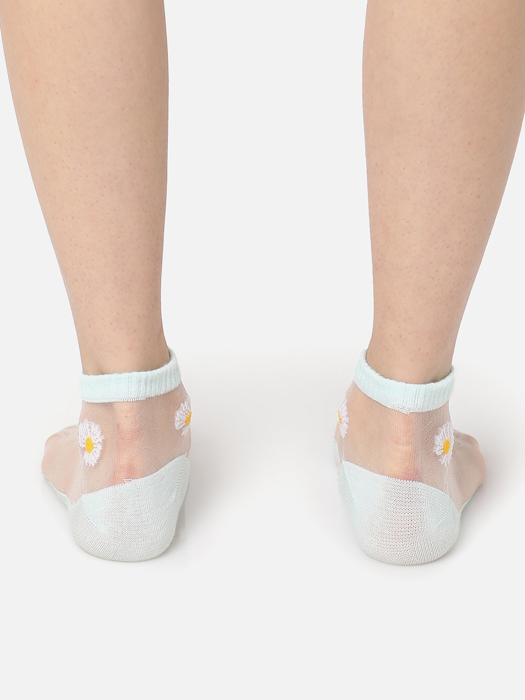 Set Of 5 Color Blocked Ankle Length Socks